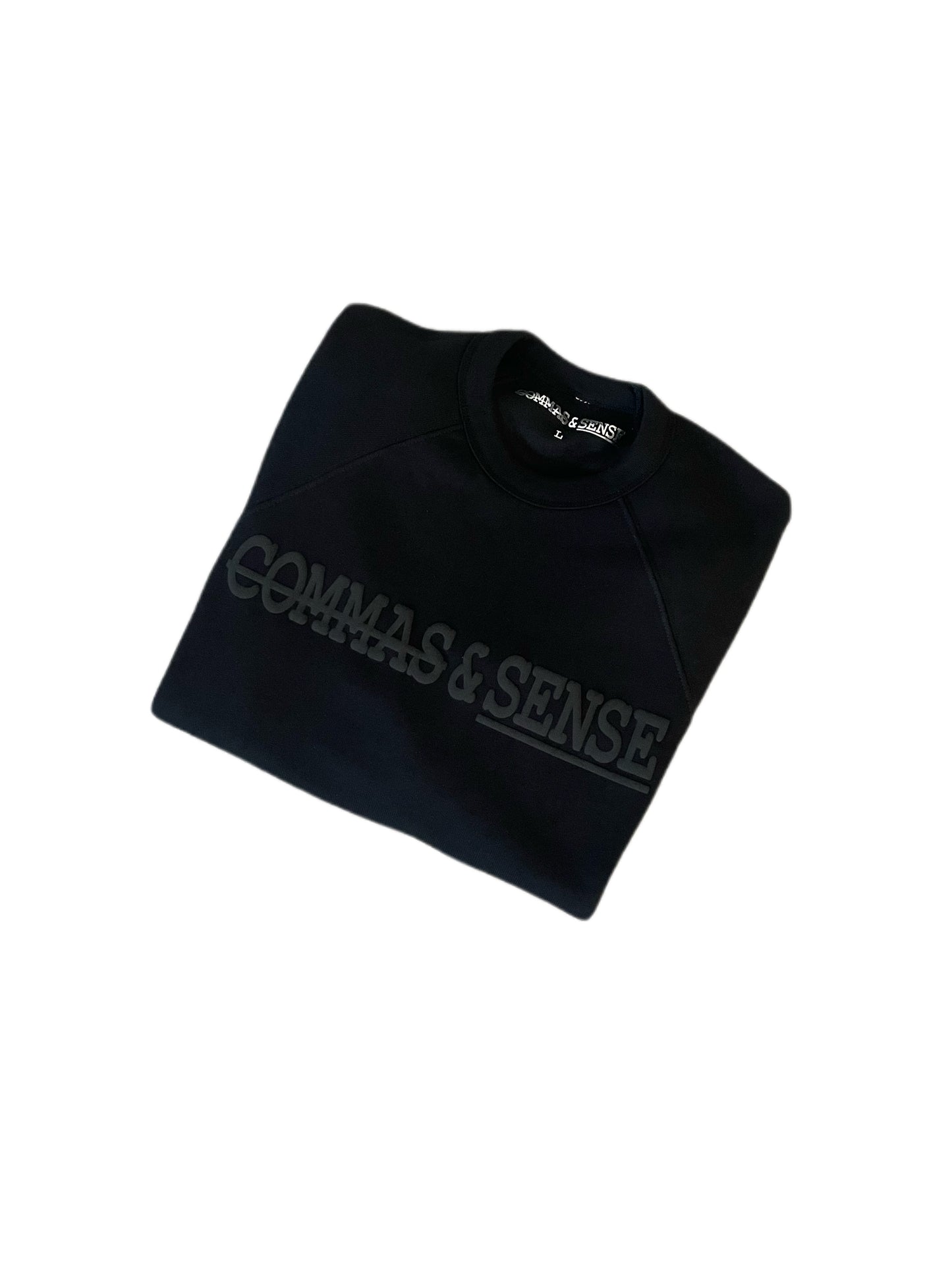 COMMAS & SENSE 3D LOGO CREWNECK SWEATSHIRT 'PREMIUM BASICS COLLECTION'