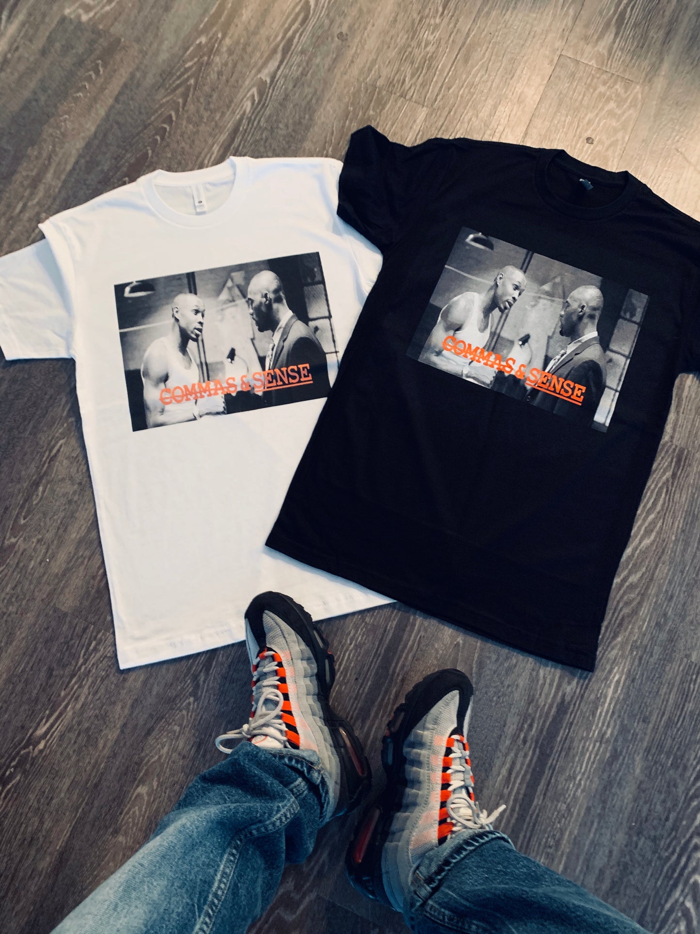 COMMAS & SENSE - CUSTOM 'THE WIRE' T-SHIRT