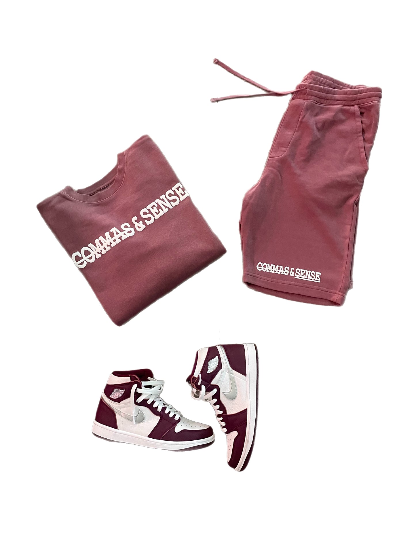 COMMAS & SENSE 3D LOGO CREWNECK SWEATSHIRT