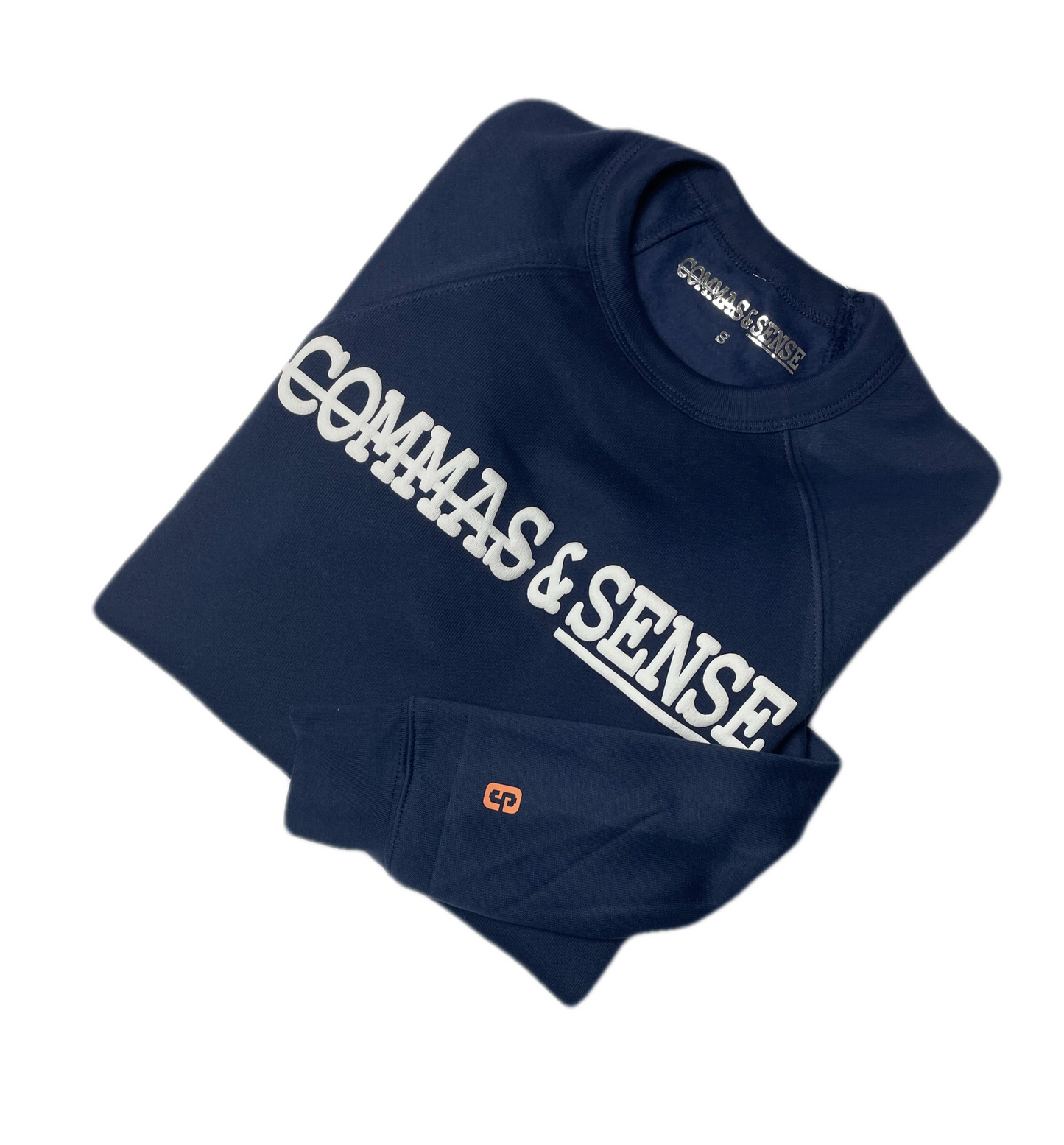 COMMAS & SENSE 3D LOGO CREWNECK SWEATSHIRT