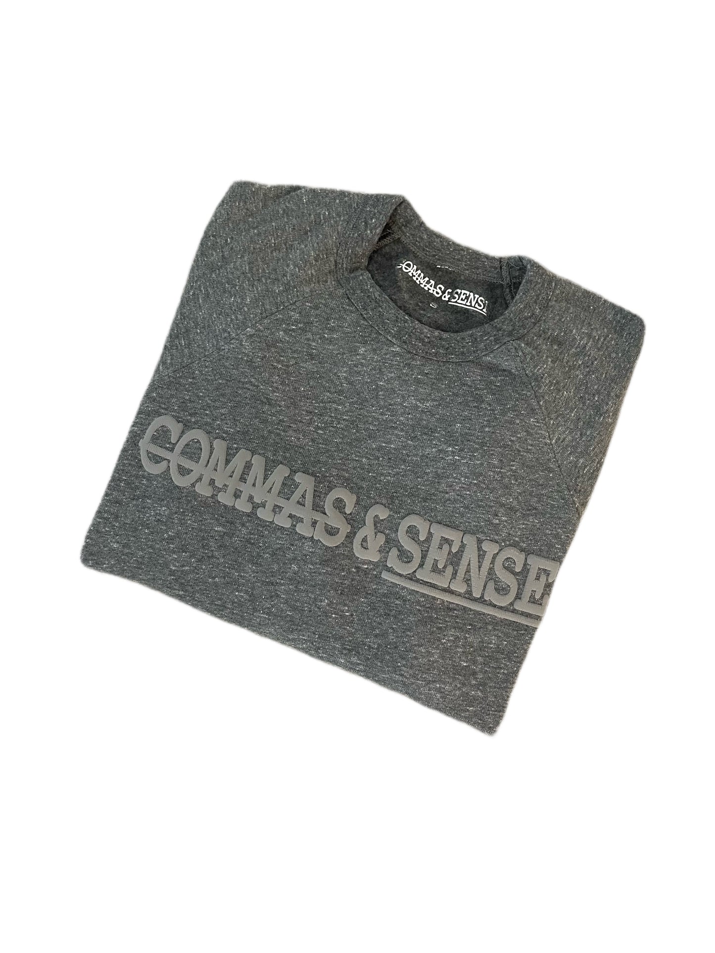COMMAS & SENSE 3D LOGO CREWNECK SWEATSHIRT 'PREMIUM BASICS COLLECTION'