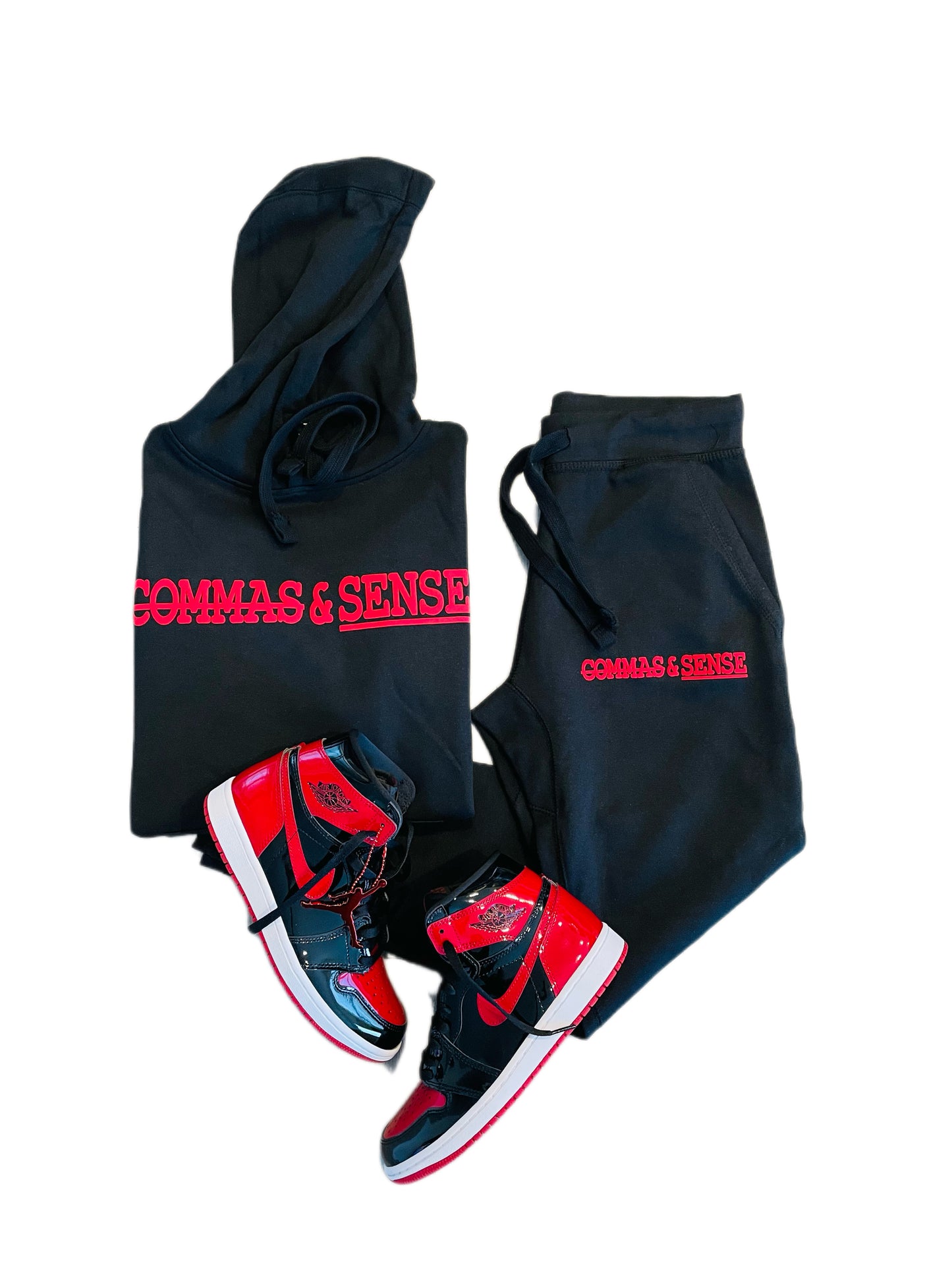 COMMAS & SENSE 3D LOGO HOODIE