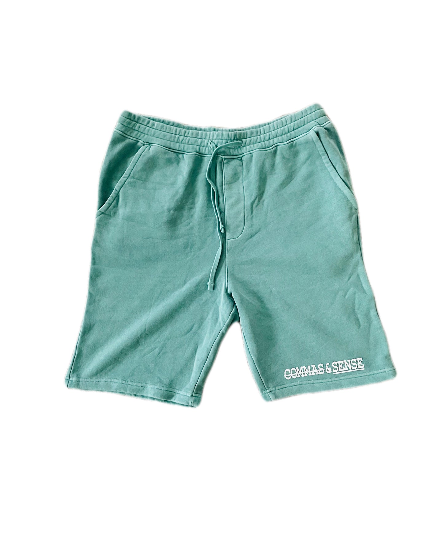 COMMAS & SENSE 3D LOGO SWEAT SHORTS