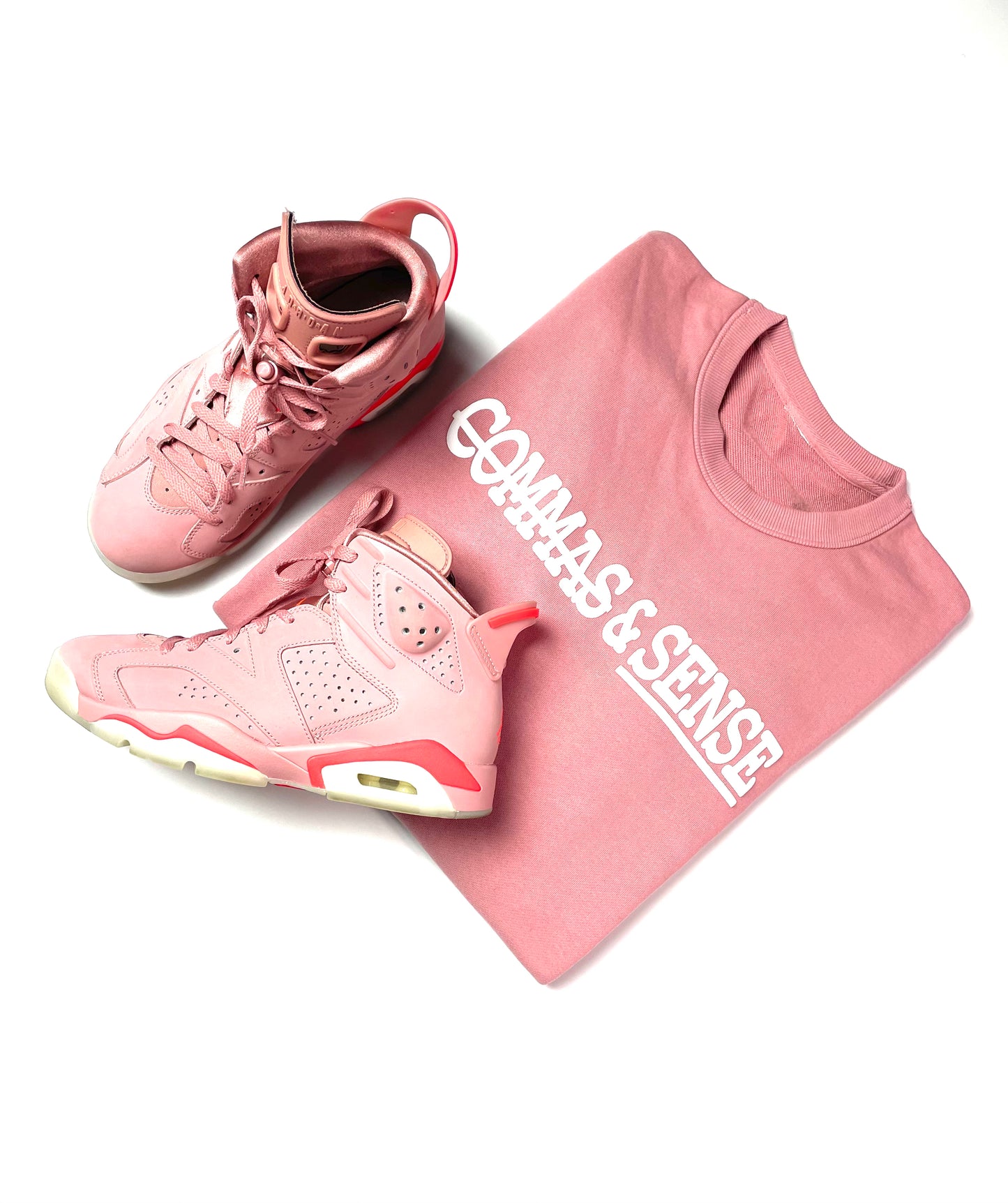 COMMAS & SENSE 3D LOGO CREWNECK SWEATSHIRT