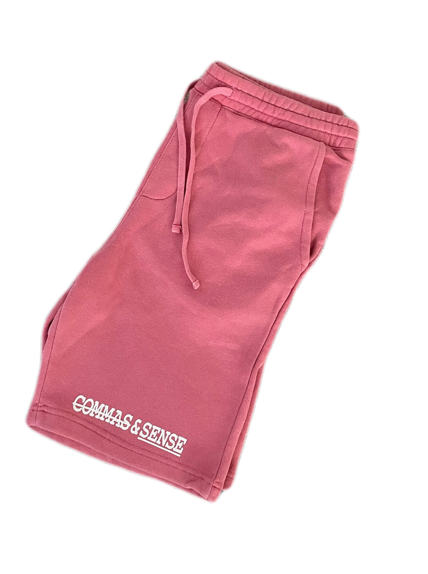 COMMAS & SENSE 3D LOGO SWEAT SHORTS