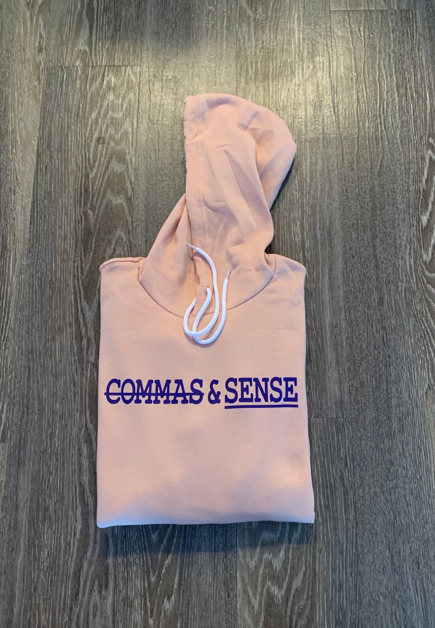 COMMAS & SENSE LOGO HOODIE
