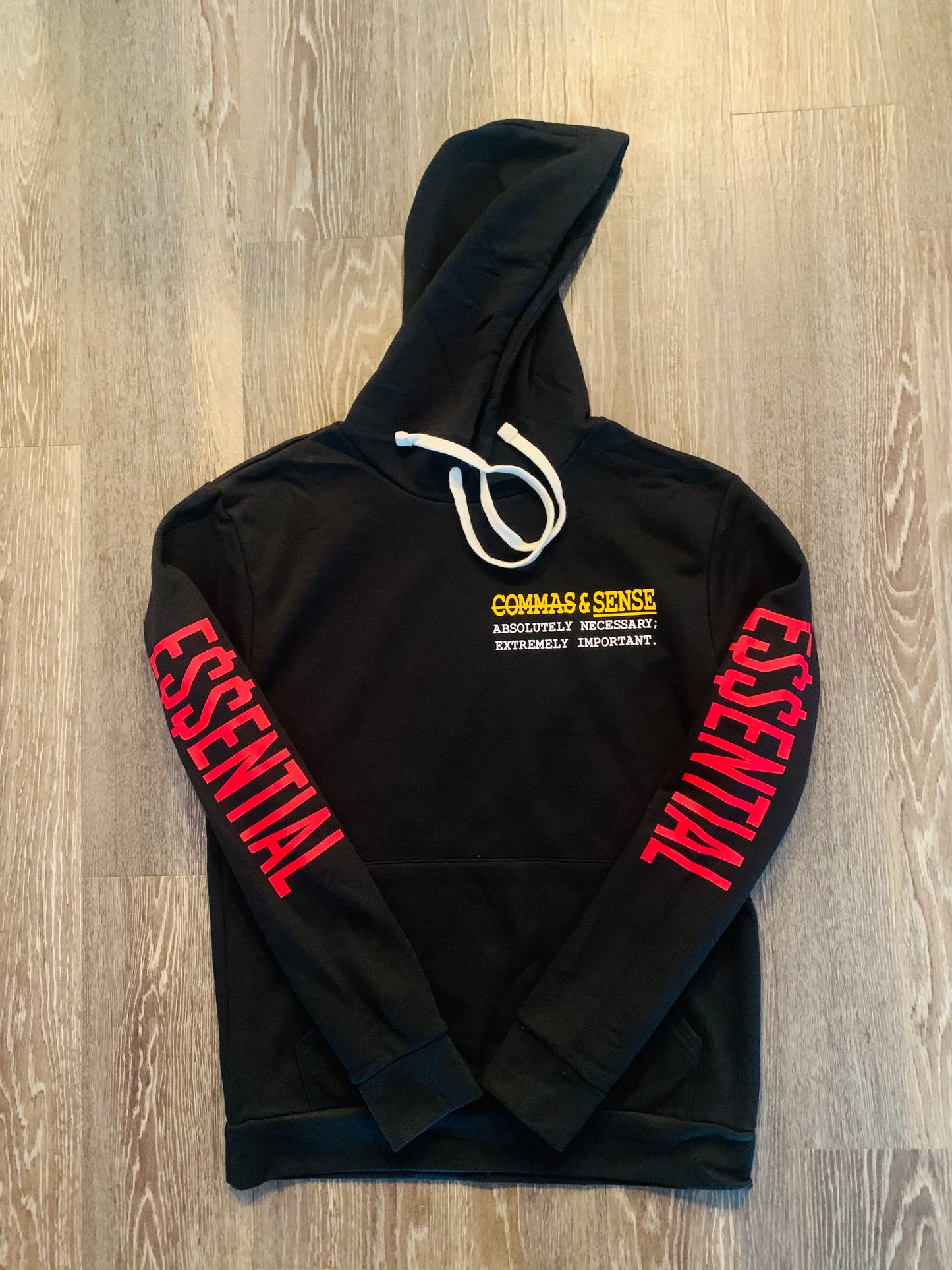 COMMAS & SENSE E$$ENTIAL HOODIE (THE DEFINITION)