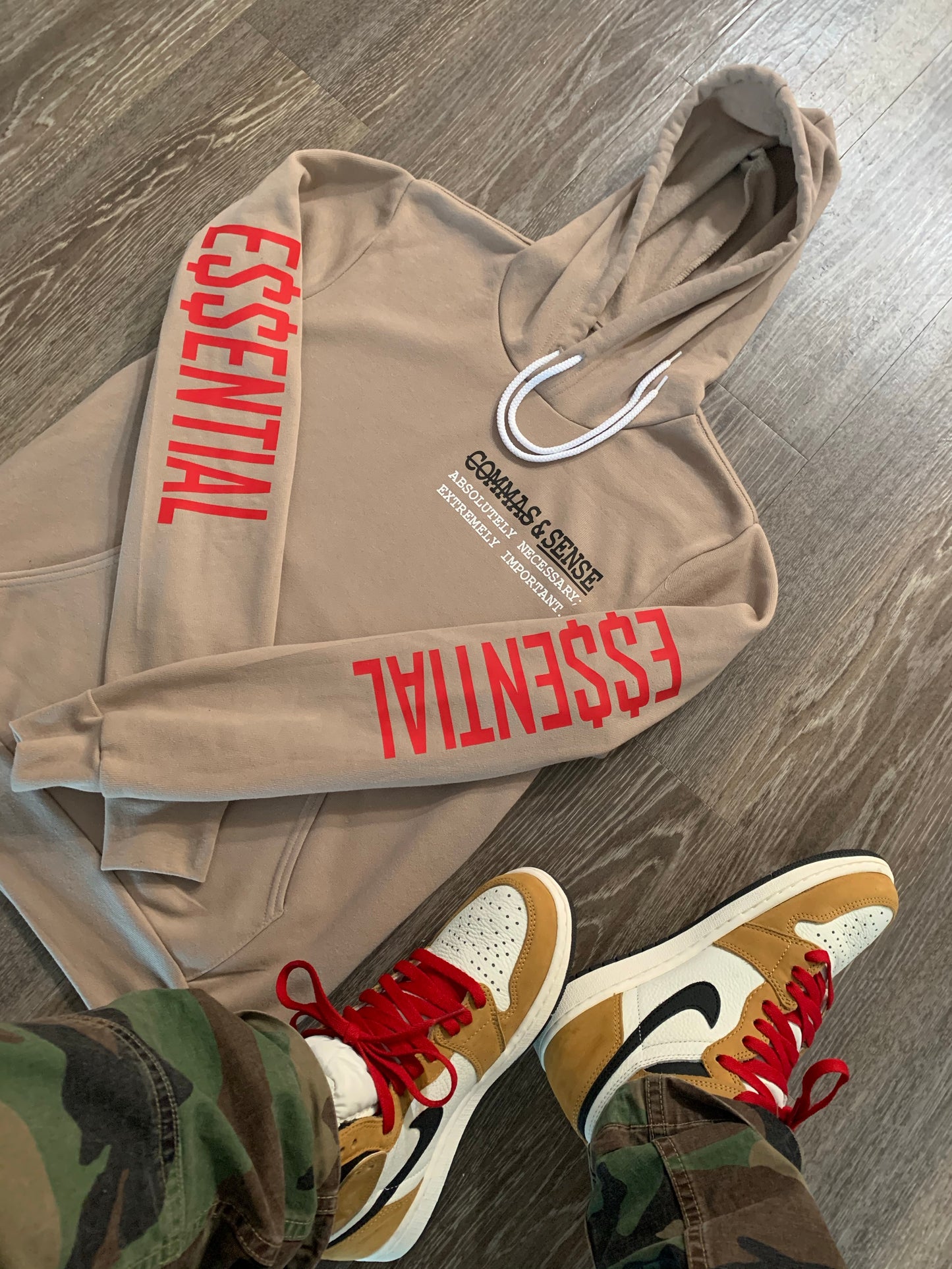COMMAS & SENSE E$$ENTIAL HOODIE (The Definition)