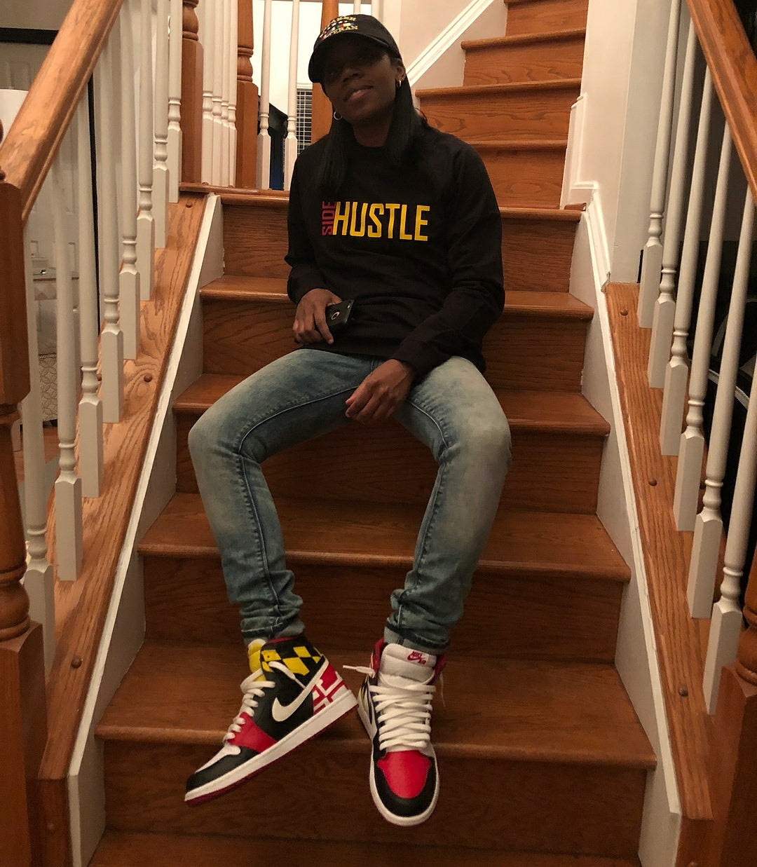 SIDE HUSTLE CREWNECK - CUSTOM MARYLAND COLOR WAY