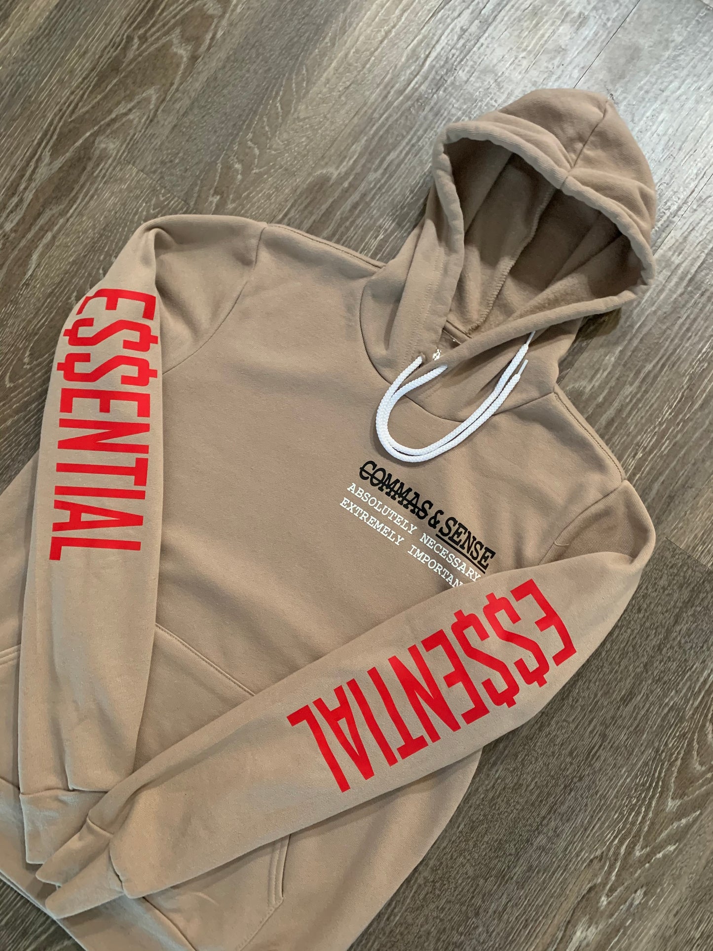 COMMAS & SENSE E$$ENTIAL HOODIE (The Definition)