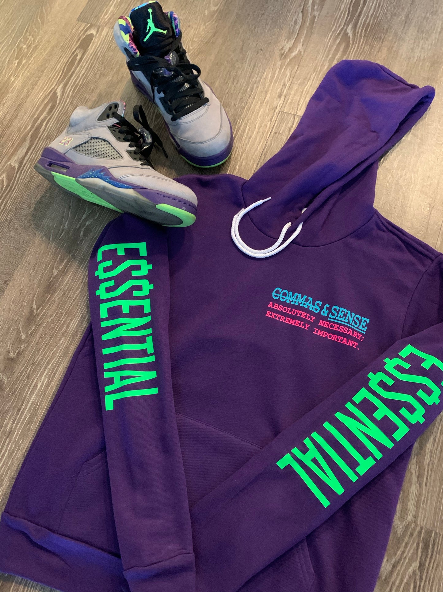 COMMAS & SENSE E$$ENTIAL HOODIE (THE DEFINITION)