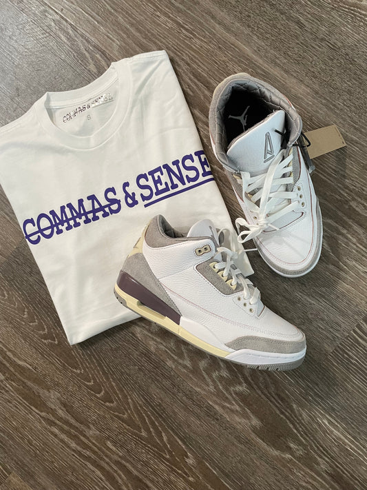 COMMAS & SENSE CLASSIC LOGO T-SHIRT