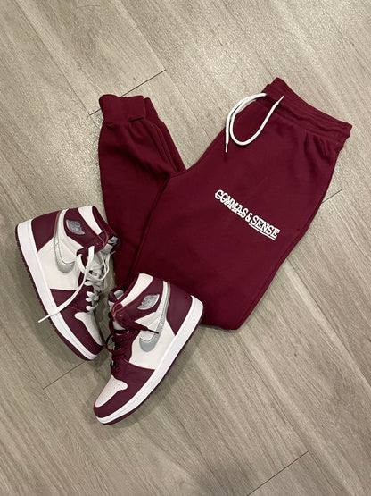 COMMAS & SENSE 3D LOGO SWEATPANTS