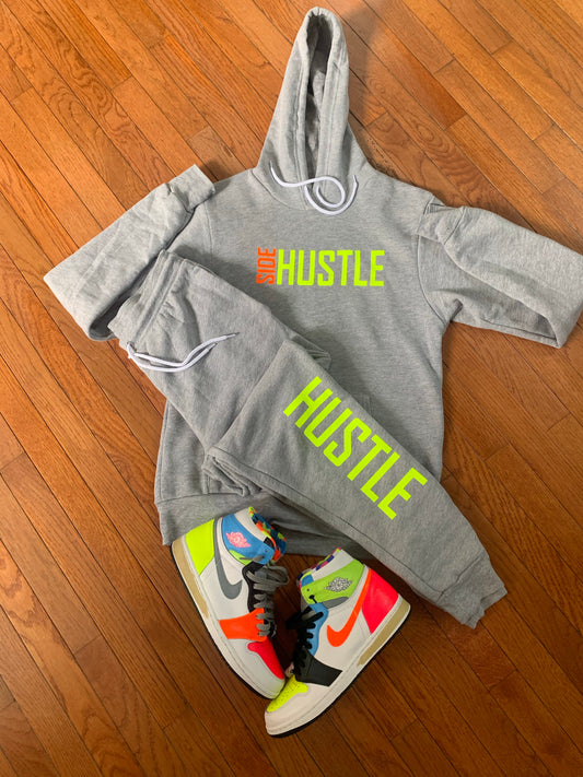 SIDE HUSTLE SWEATSUIT (Highlighter Custom)