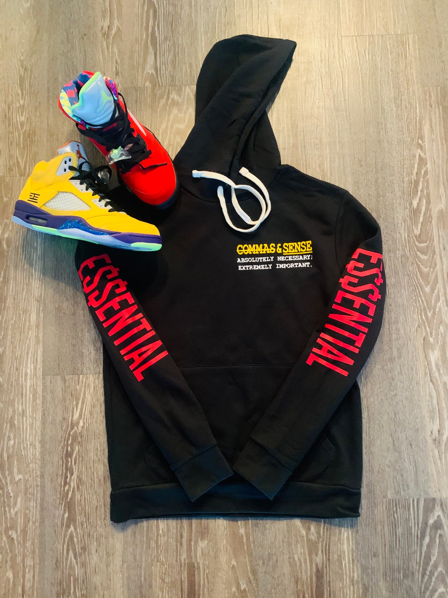 COMMAS & SENSE E$$ENTIAL HOODIE (THE DEFINITION)