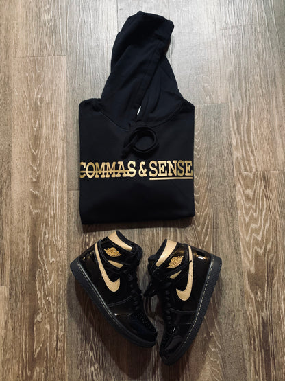 COMMAS & SENSE LOGO HOODIE