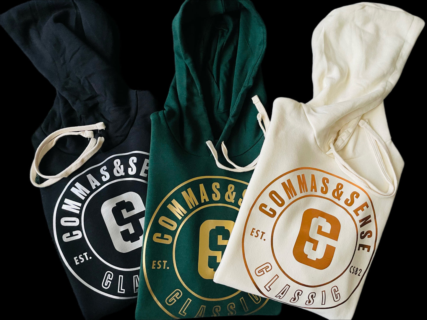 COMMAS & SENSE CURRENCY HOODIES - 'THE COIN COLLECTION'
