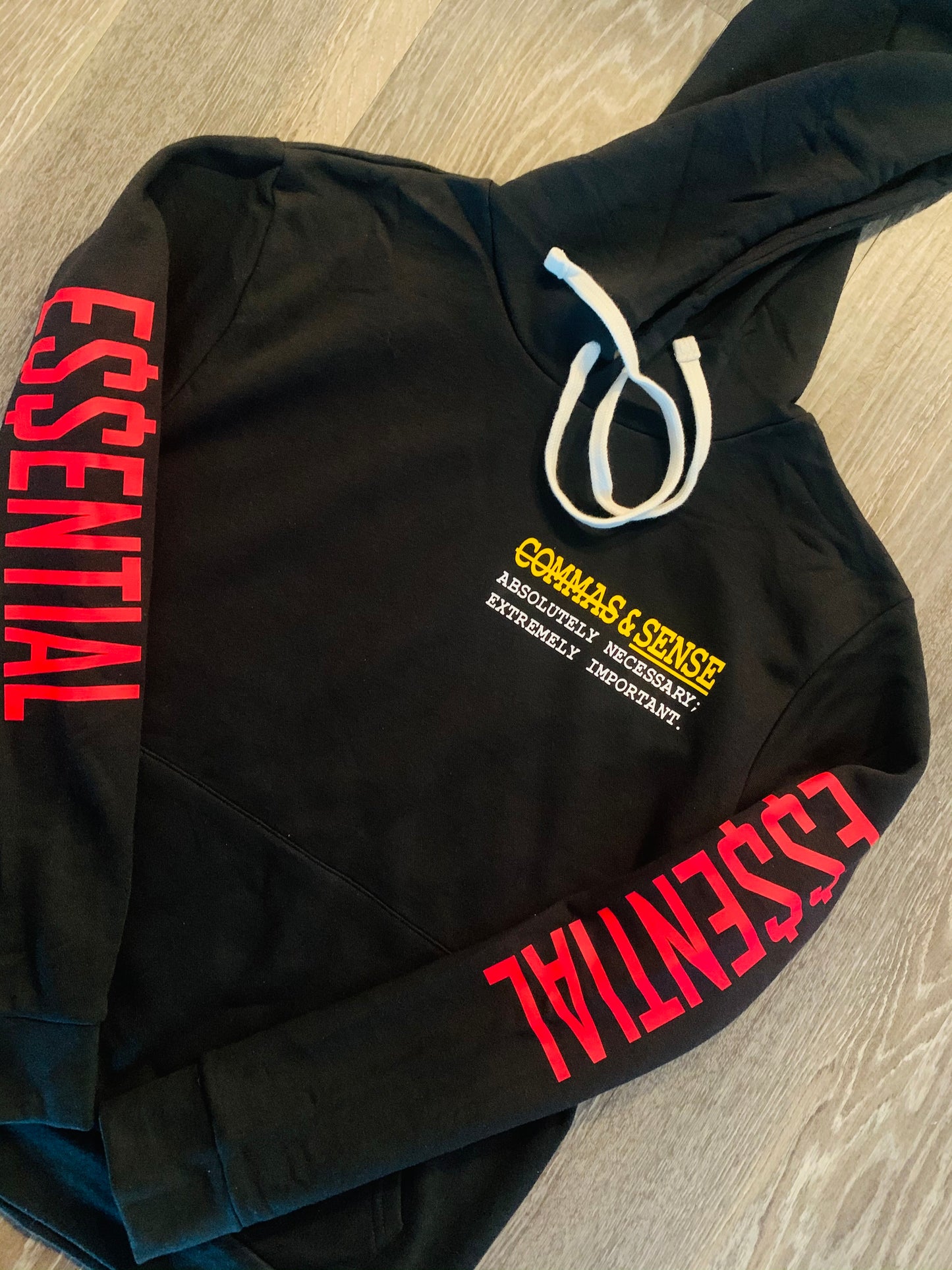 COMMAS & SENSE E$$ENTIAL HOODIE (THE DEFINITION)