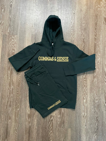 COMMAS & SENSE LOGO HOODIE