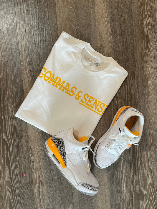 COMMAS & SENSE CLASSIC LOGO T-SHIRT